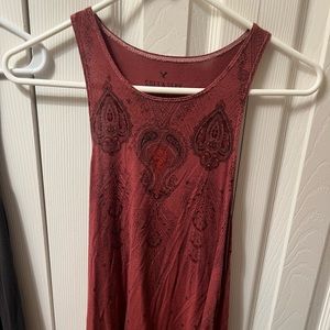 AEO Tank comfortable soft stretch XS rusty orange